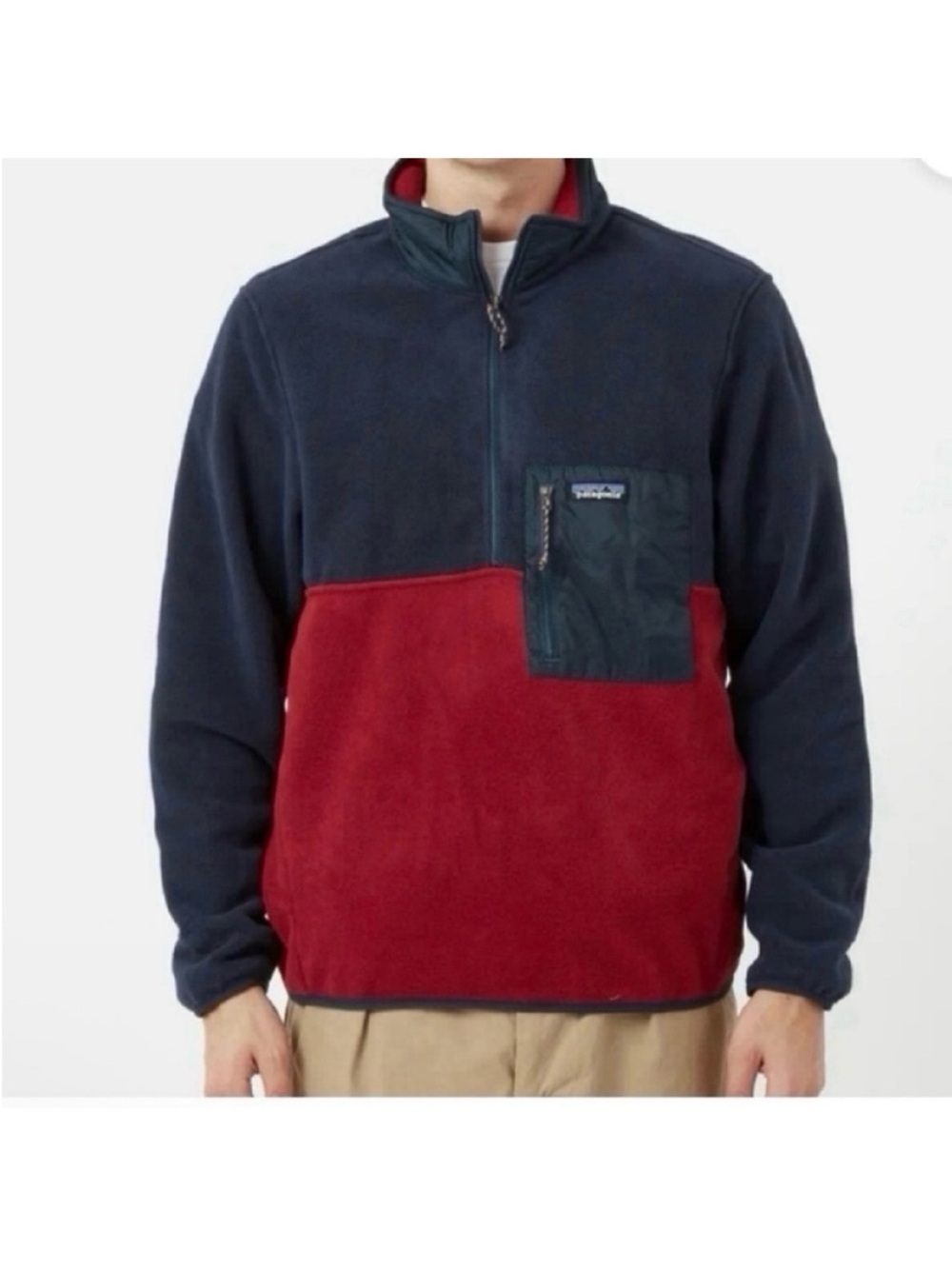 🆕- Patagonia Microdini 1/2 Zip Pullover - Wax Red. Size: XXL